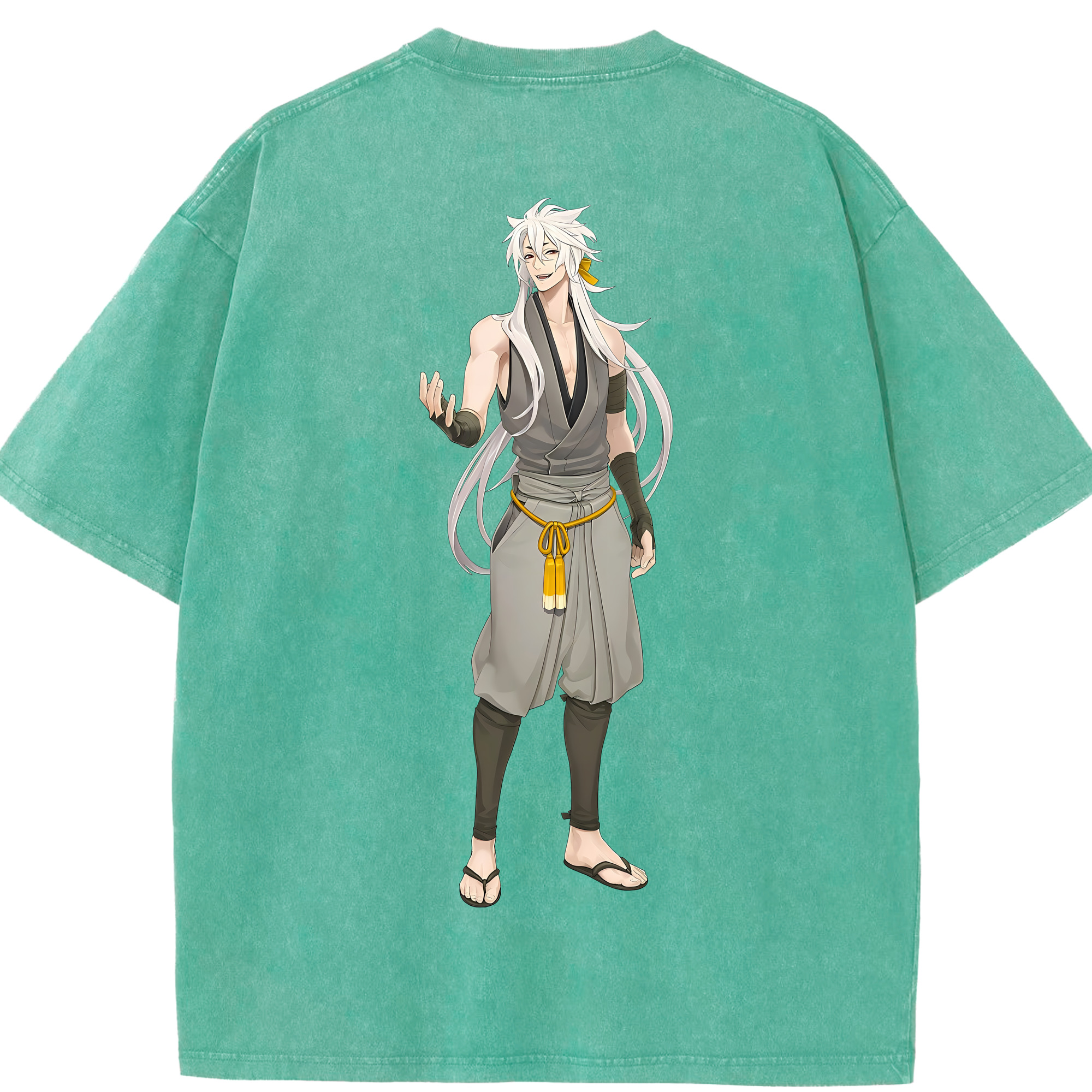 （画像用） 刀剣乱舞 Touken Ranbu 綿100% ヴィンテージ風 半袖Tシャツ（背面プリント）